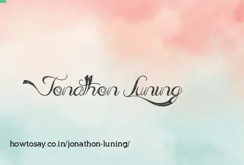 Jonathon Luning