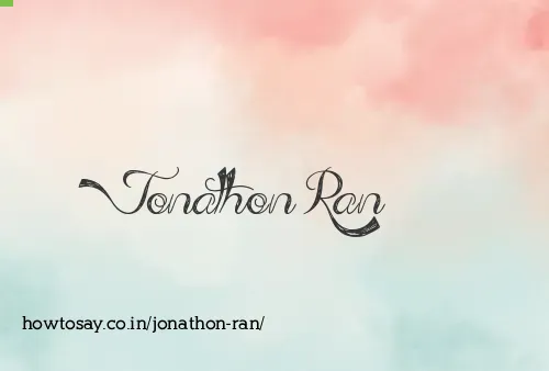 Jonathon Ran