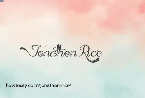 Jonathon Rice