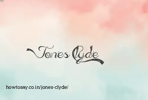 Jones Clyde
