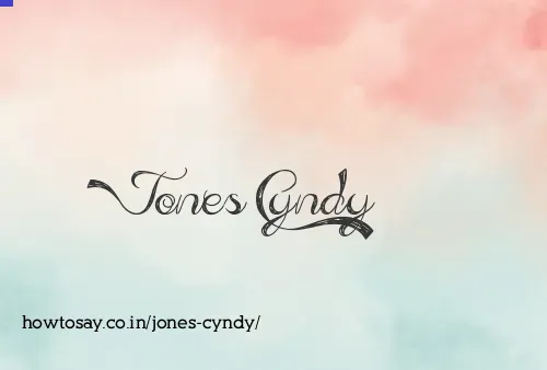 Jones Cyndy
