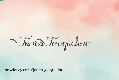 Jones Jacqueline