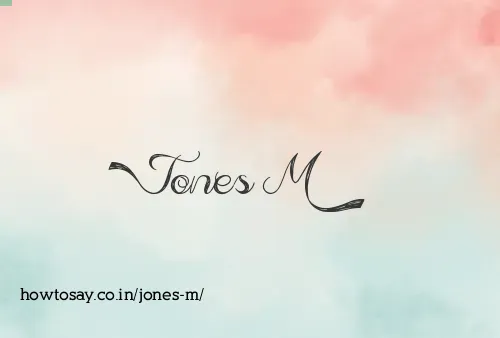 Jones M