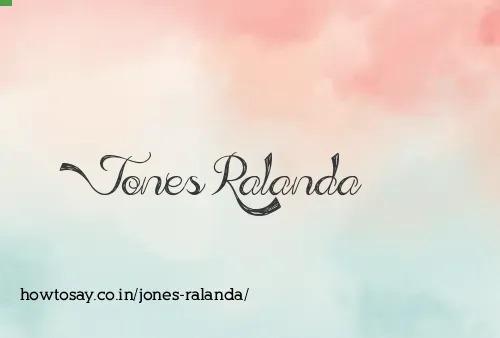 Jones Ralanda