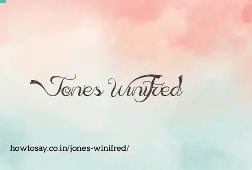 Jones Winifred