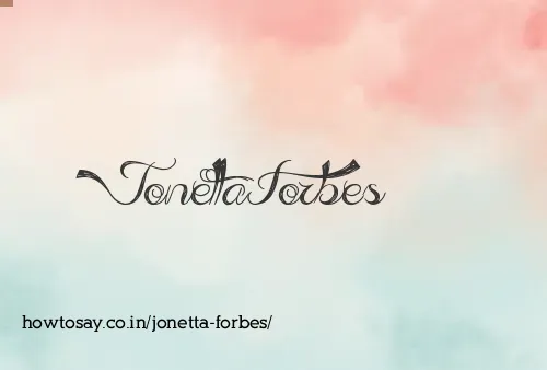 Jonetta Forbes