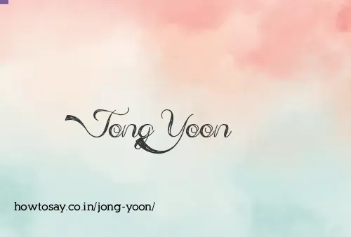Jong Yoon