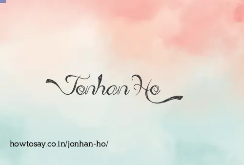 Jonhan Ho