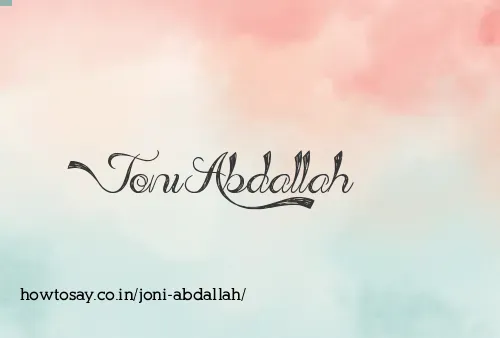 Joni Abdallah