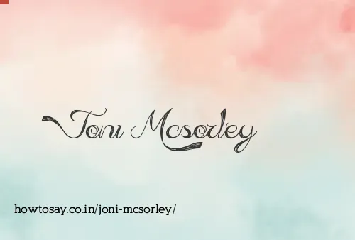 Joni Mcsorley