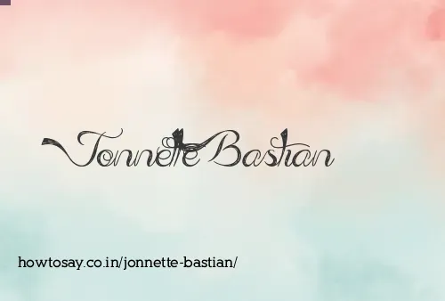 Jonnette Bastian