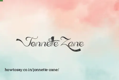 Jonnette Zane