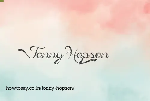 Jonny Hopson