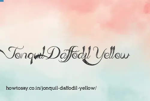 Jonquil Daffodil Yellow