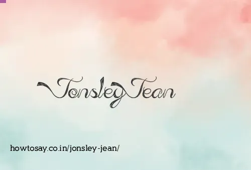Jonsley Jean