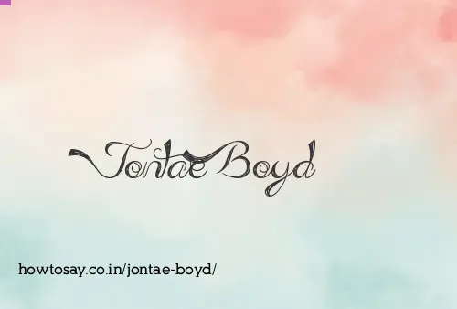 Jontae Boyd