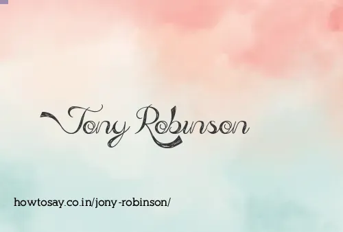Jony Robinson