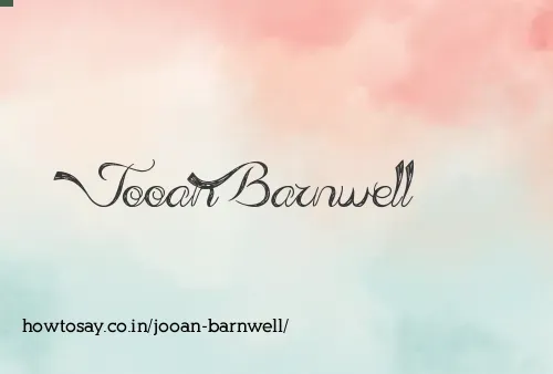 Jooan Barnwell