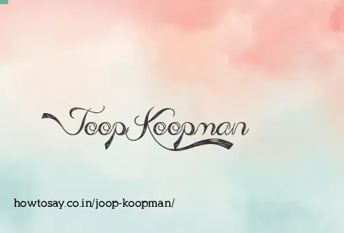 Joop Koopman