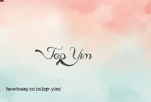 Jop Yim