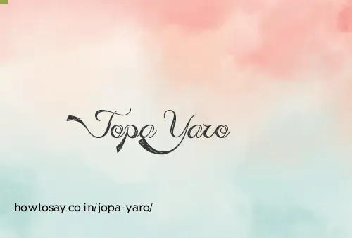 Jopa Yaro
