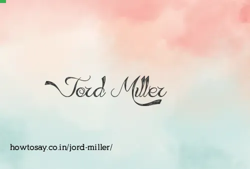 Jord Miller
