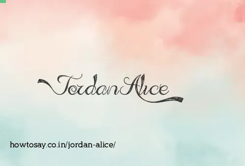 Jordan Alice