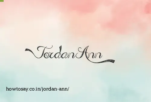 Jordan Ann