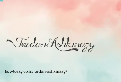 Jordan Ashkinazy