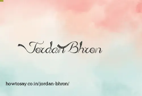 Jordan Bhron