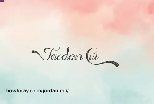 Jordan Cui