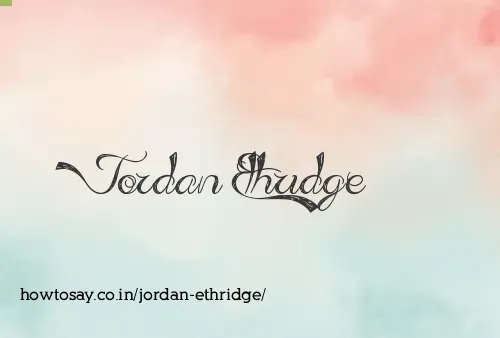 Jordan Ethridge
