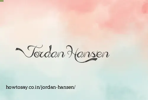 Jordan Hansen