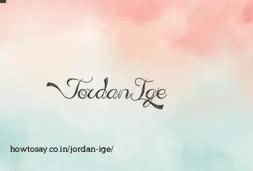 Jordan Ige