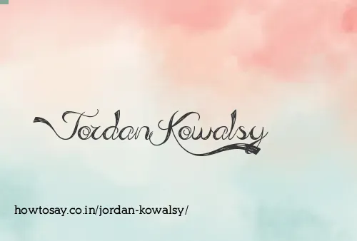Jordan Kowalsy