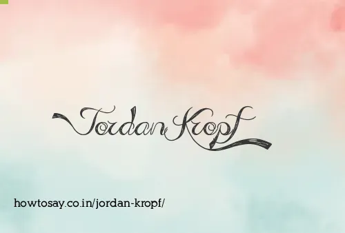 Jordan Kropf