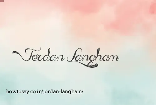 Jordan Langham