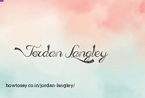 Jordan Langley