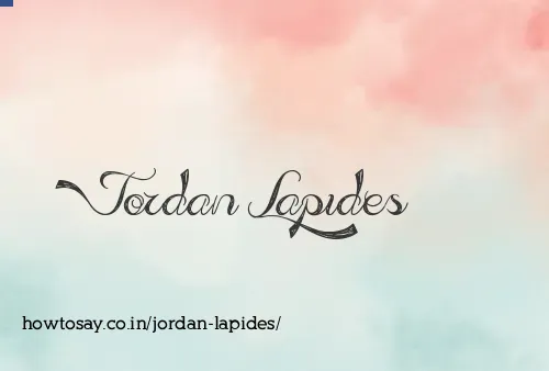 Jordan Lapides