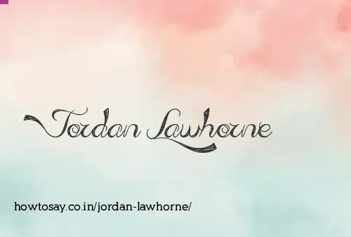 Jordan Lawhorne