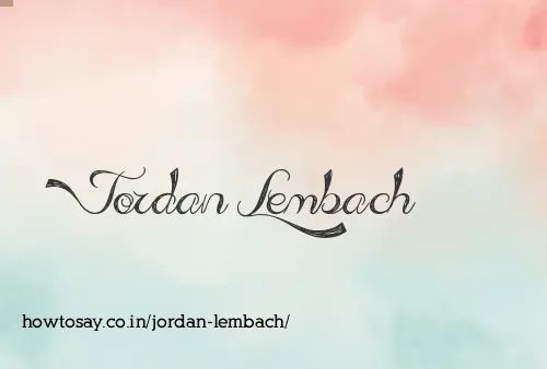 Jordan Lembach