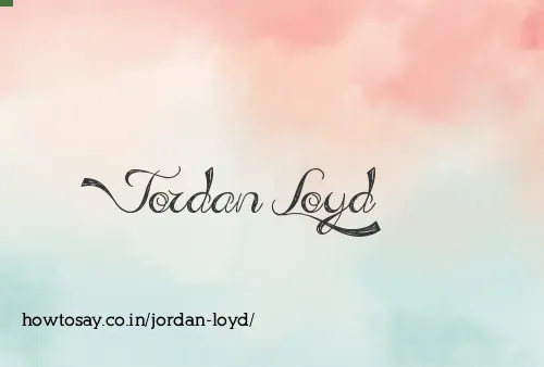 Jordan Loyd