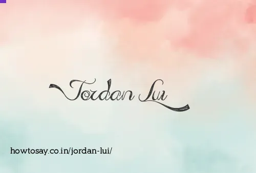 Jordan Lui