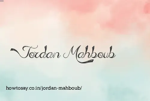 Jordan Mahboub