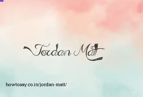 Jordan Matt
