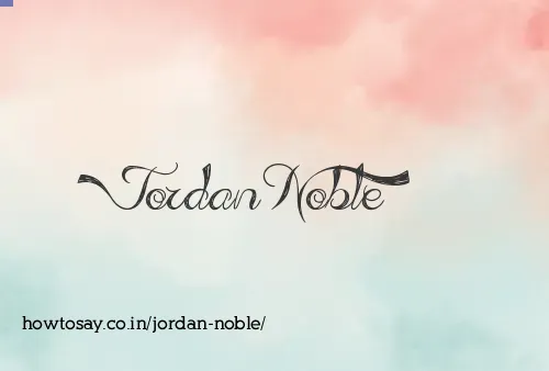 Jordan Noble