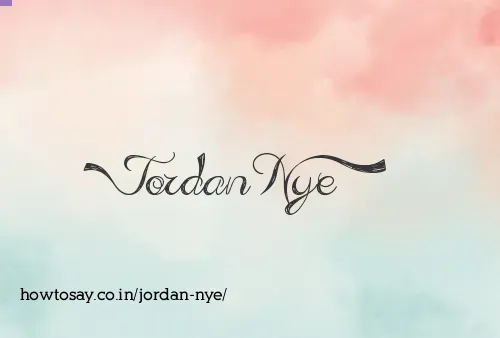 Jordan Nye