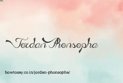 Jordan Phonsopha