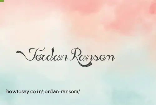 Jordan Ransom