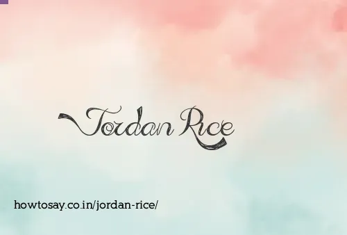Jordan Rice